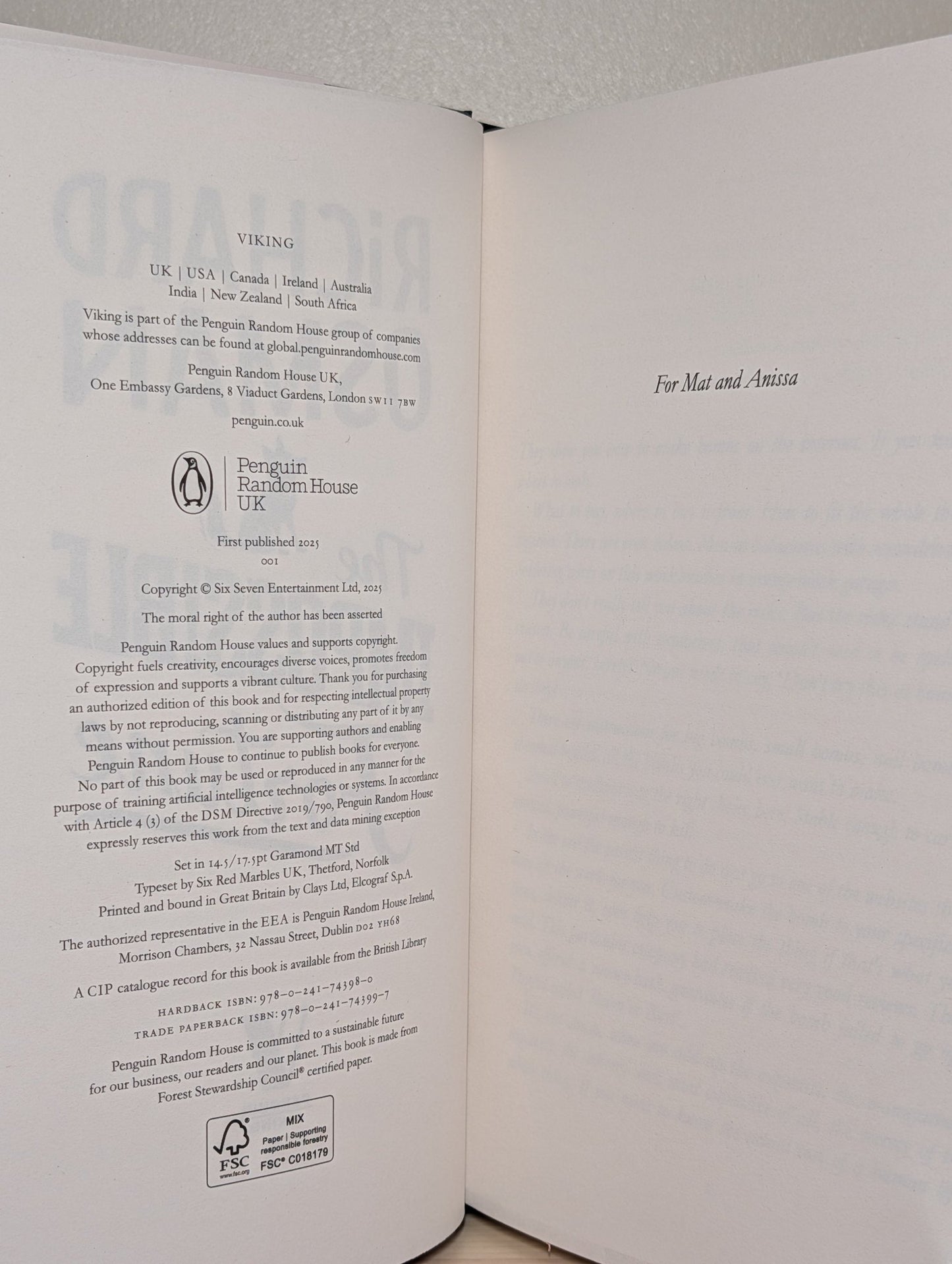 The Impossible Fortune by Richard Osman (Signed First Edition with sprayed fox edges) - Fialta Books