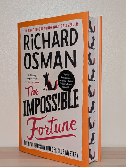 The Impossible Fortune by Richard Osman (Signed First Edition with sprayed fox edges) - Fialta Books