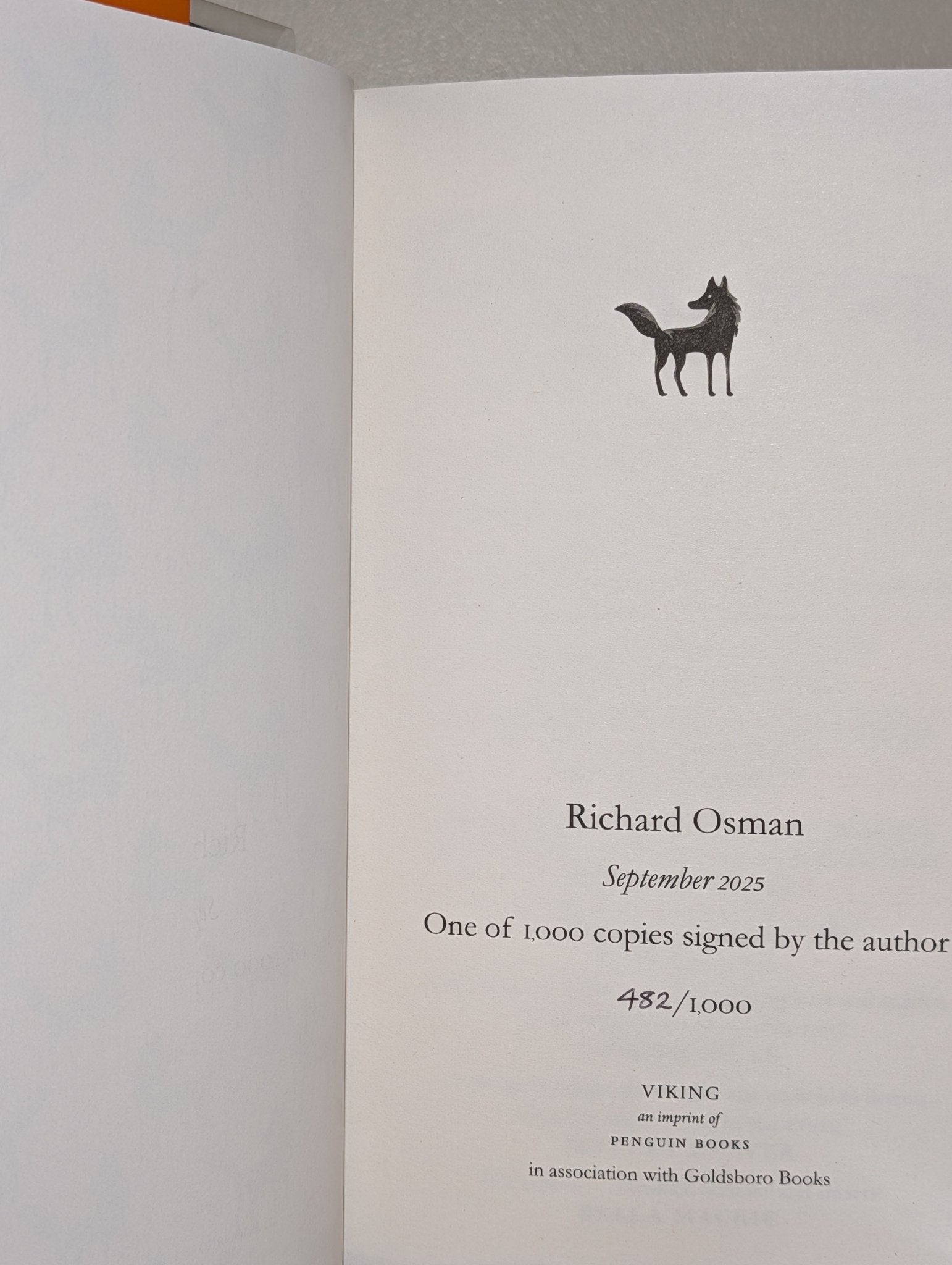 The Impossible Fortune by Richard Osman (Signed Numbered First Edition) - Fialta Books