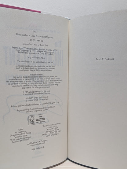 The Incandescent by Emily Tesh (Signed Numbered First Edition with sprayed edges) - Fialta Books