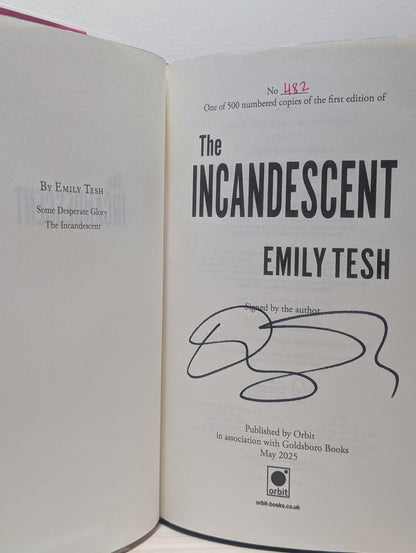 The Incandescent by Emily Tesh (Signed Numbered First Edition with sprayed edges) - Fialta Books