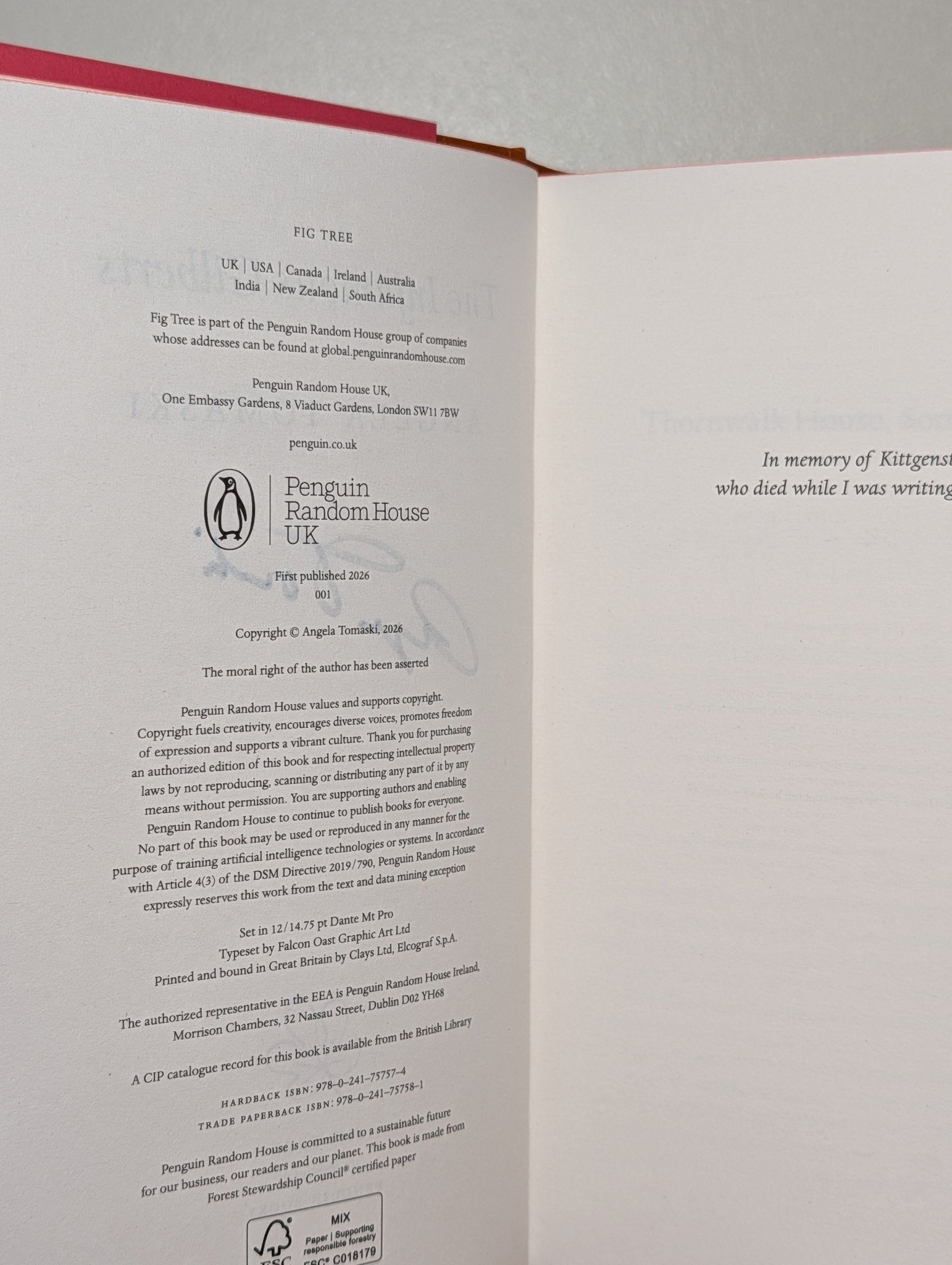 The Infamous Gilberts by Angela Tomaski (Signed First Edition with sprayed edges) - Fialta Books