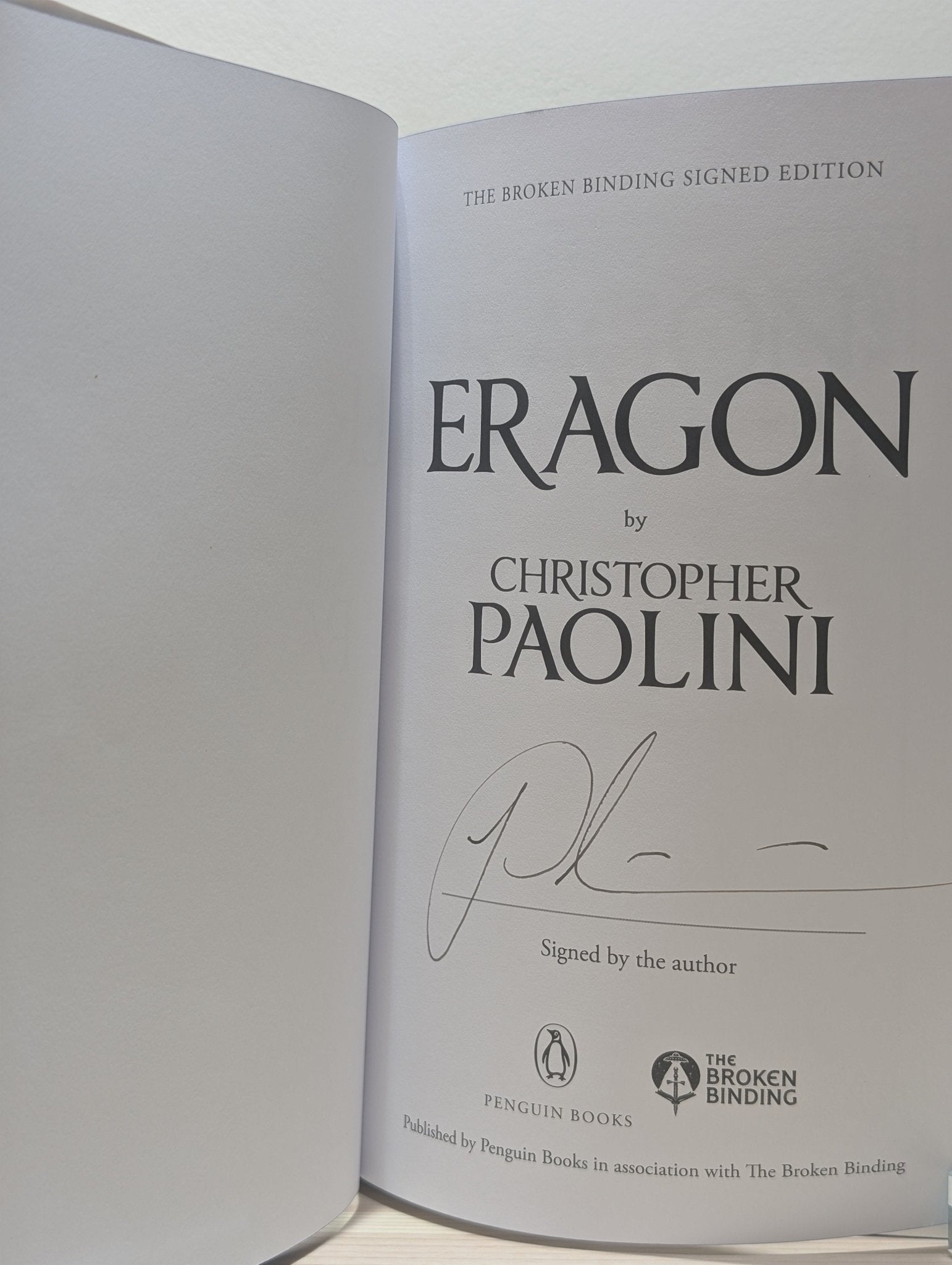 The Inheritance Cycle: Eragon; Eldest; Brisingr; Inheritance by Christopher Paolini (Signed Special Edition with sprayed edges) - Fialta Books