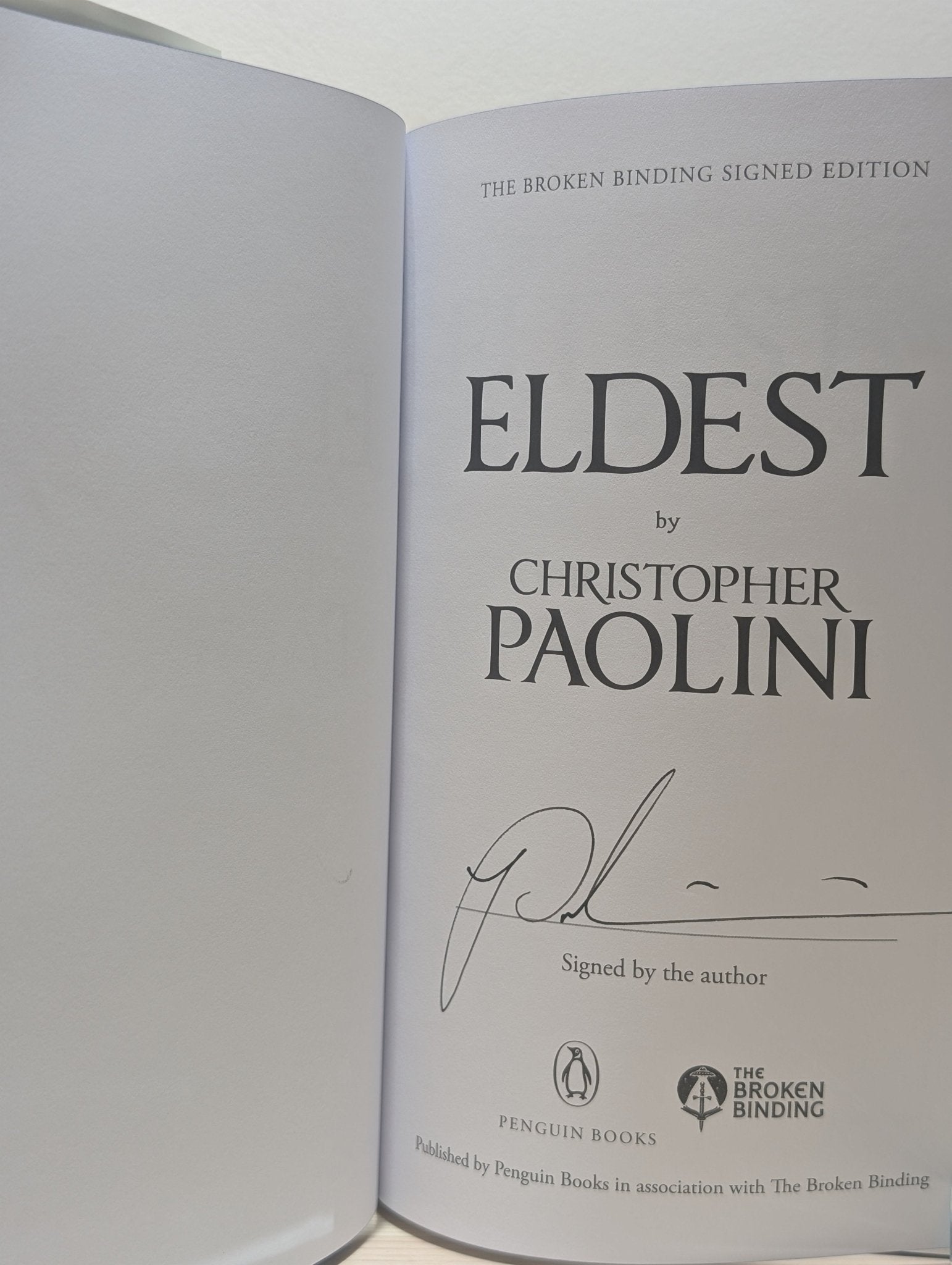 The Inheritance Cycle: Eragon; Eldest; Brisingr; Inheritance by Christopher Paolini (Signed Special Edition with sprayed edges) - Fialta Books