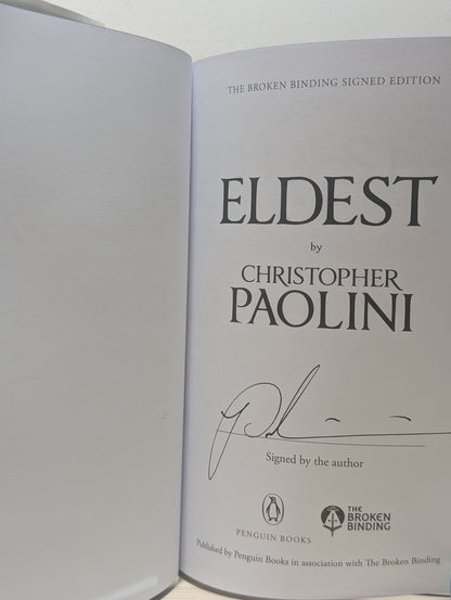 The Inheritance Cycle: Eragon; Eldest; Brisingr; Inheritance by Christopher Paolini (Signed Special Edition with sprayed edges) - Fialta Books