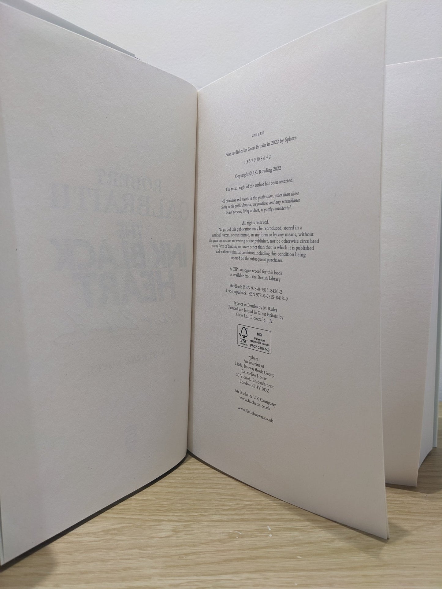 The Ink Black Heart by Robert Galbraith (Signed First Edition) - Fialta Books