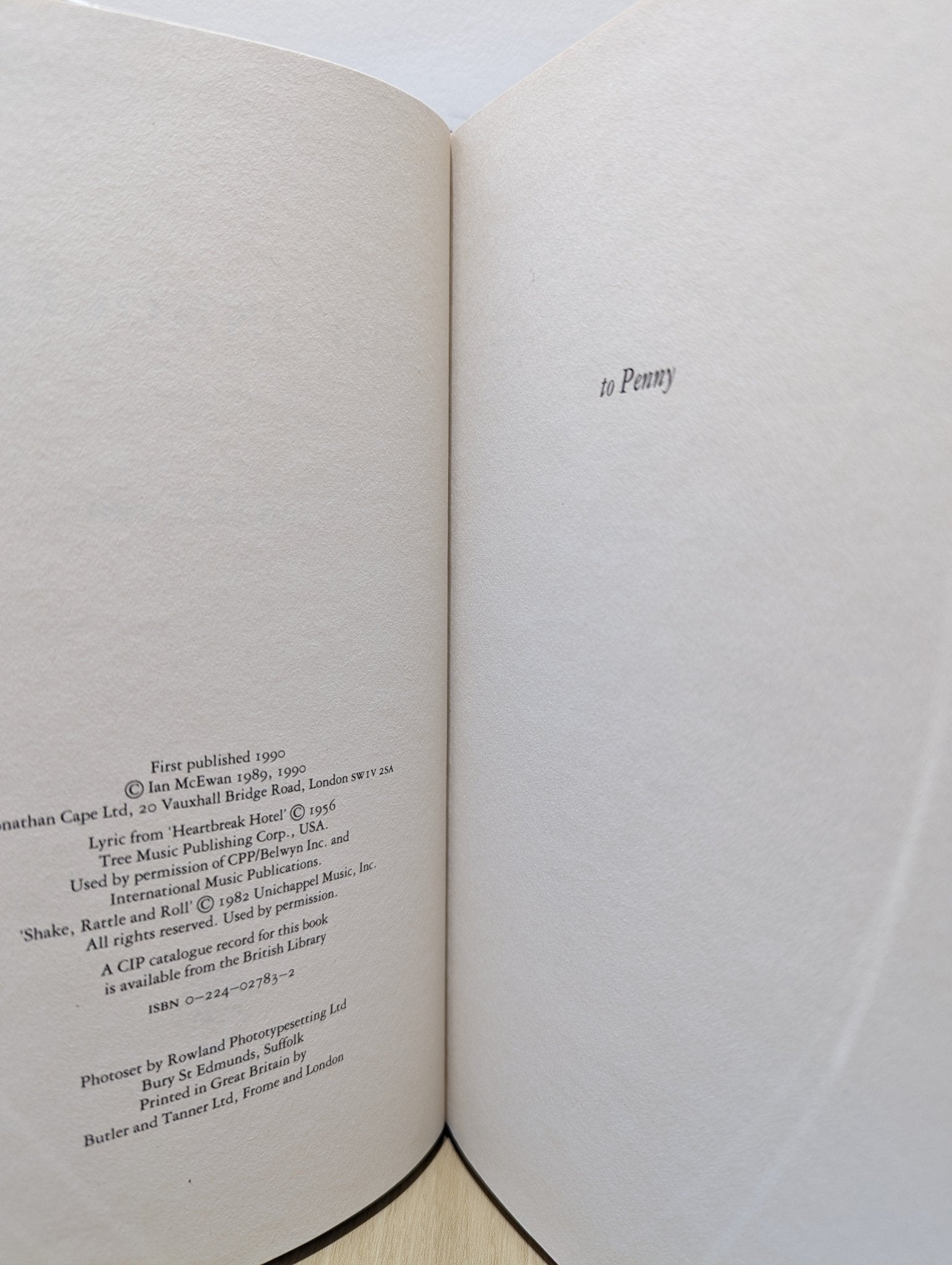 The Innocent by Ian McEwan (First Edition) - Fialta Books