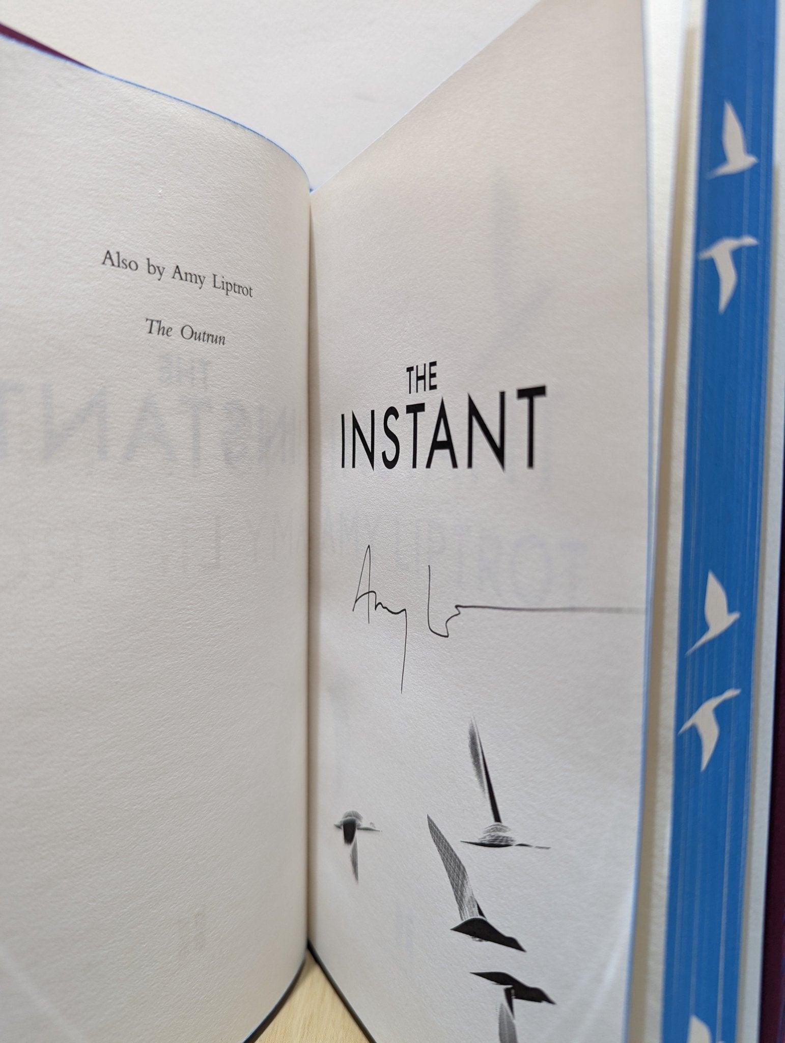 The Instant by Amy Liptrot (Signed First Edition with sprayed edges) - Fialta Books