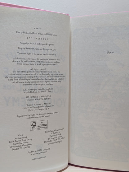 The Irresistible Urge to Fall For Your Enemy by Brigitte Knightley (Signed First Edition with sprayed edges) - Fialta Books