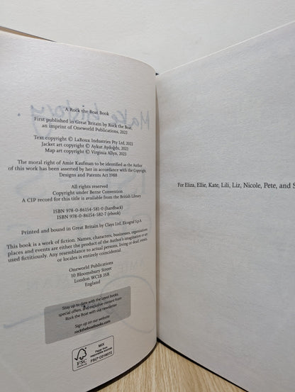 The Isles of the Gods by Amie Kaufman (Signed Lined First Edition) - Fialta Books