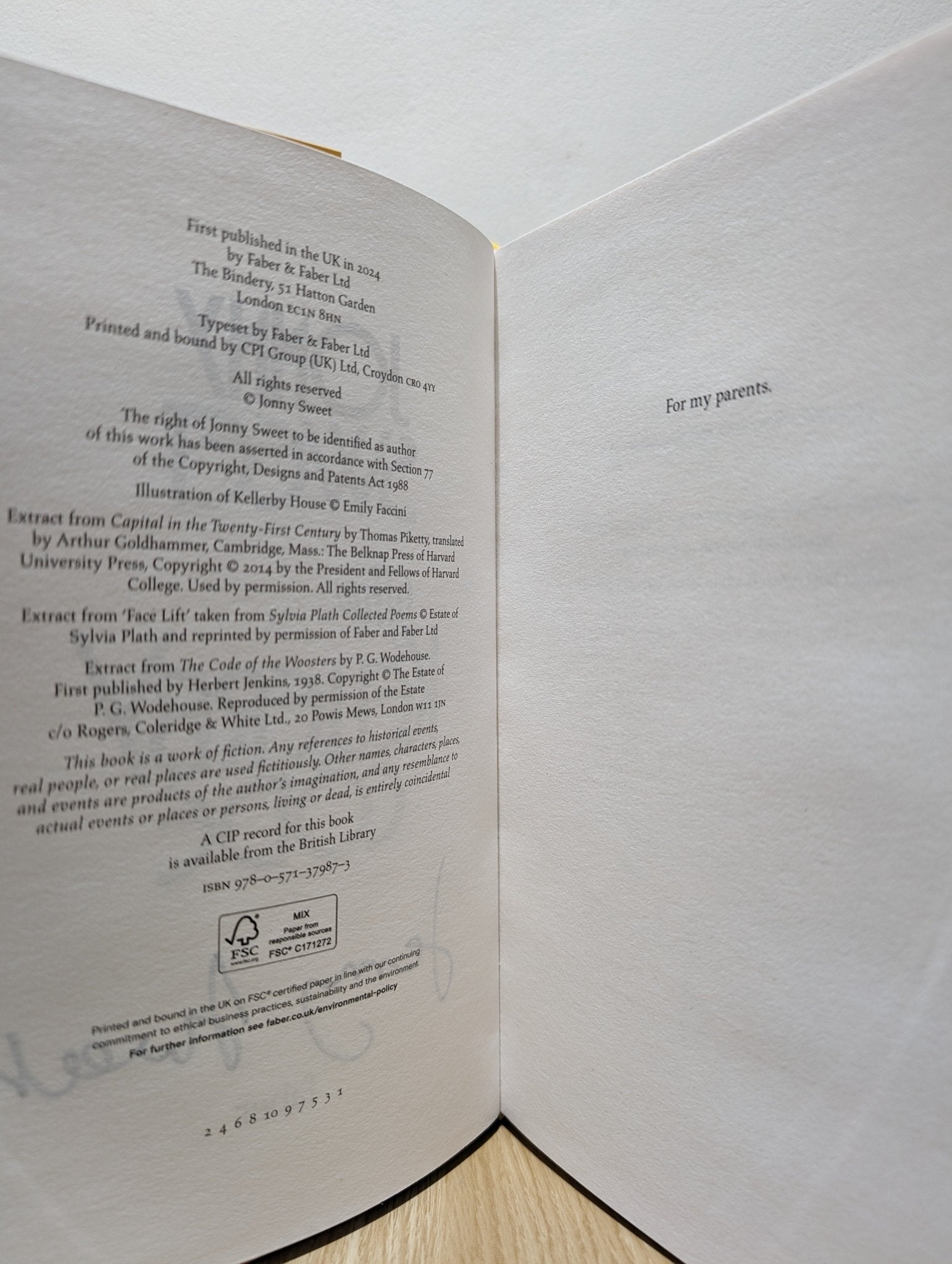 The Kellerby Code by Jonny Sweet (Signed First Edition) - Fialta Books