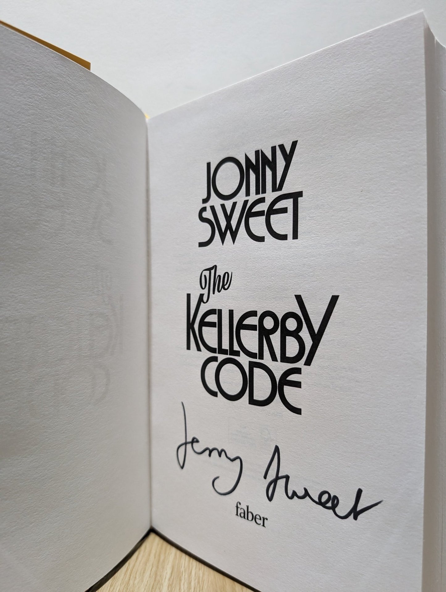 The Kellerby Code by Jonny Sweet (Signed First Edition) - Fialta Books