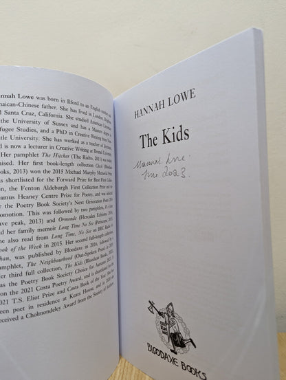 The Kids by Hannah Lowe (Signed) - Fialta Books
