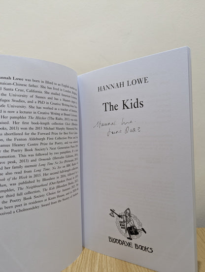 The Kids by Hannah Lowe (Signed First Edition) - Fialta Books