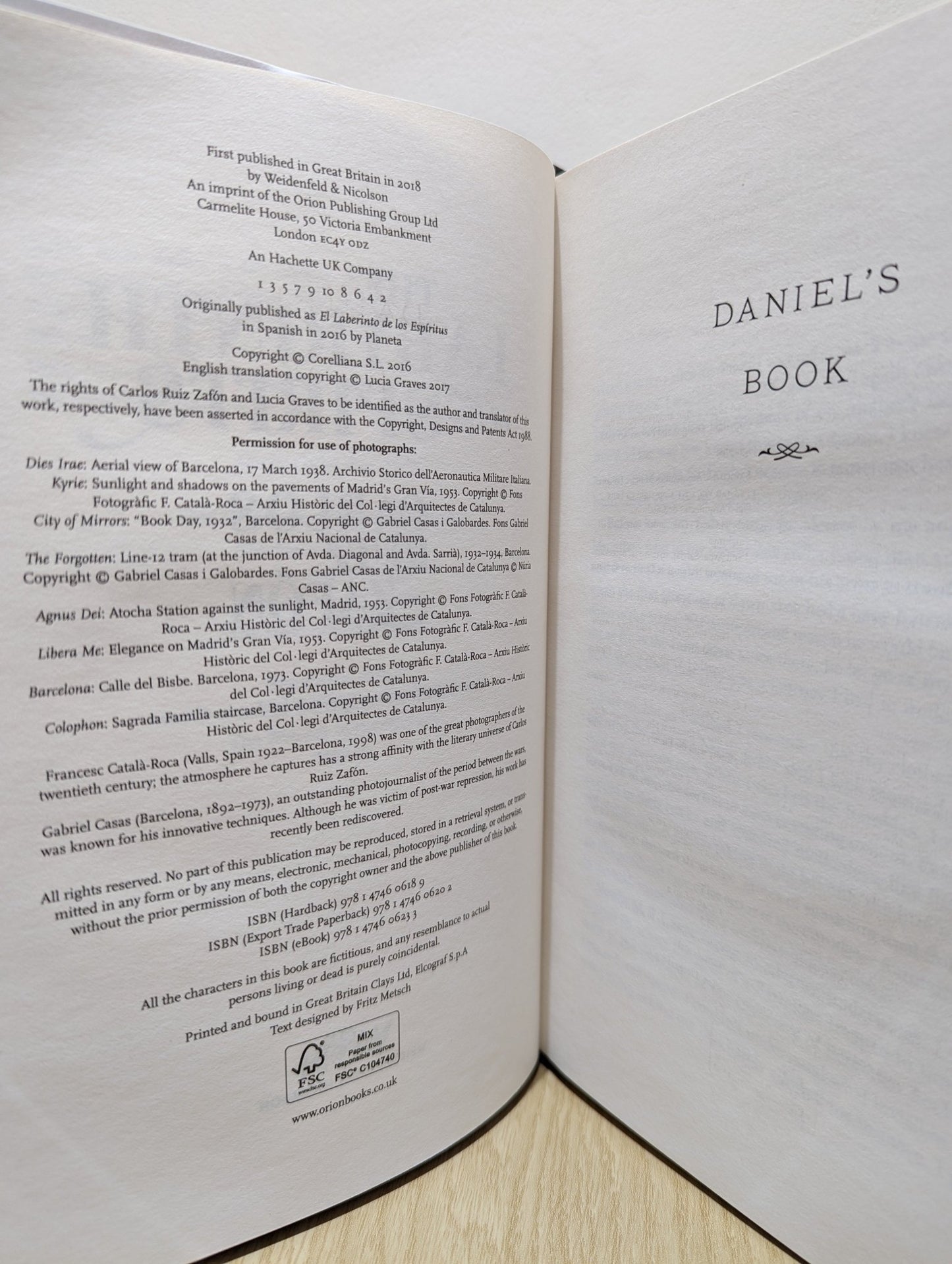 The Labyrinth of the Spirits by Carlos Ruiz Zafon (First Edition) - Fialta Books