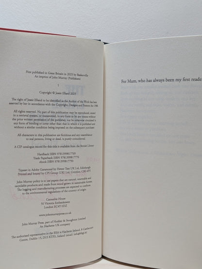 The Ladie Upstairs by Jessie Elland (Signed Lined Dated First Edition) - Fialta Books