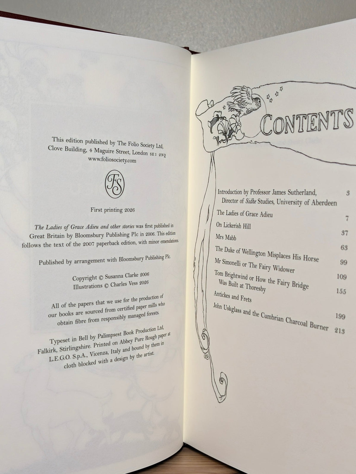 The Ladies of Grace Adieu and Other Stories by Susanna Clarke (Signed Folio Slipcase Edition) - Fialta Books