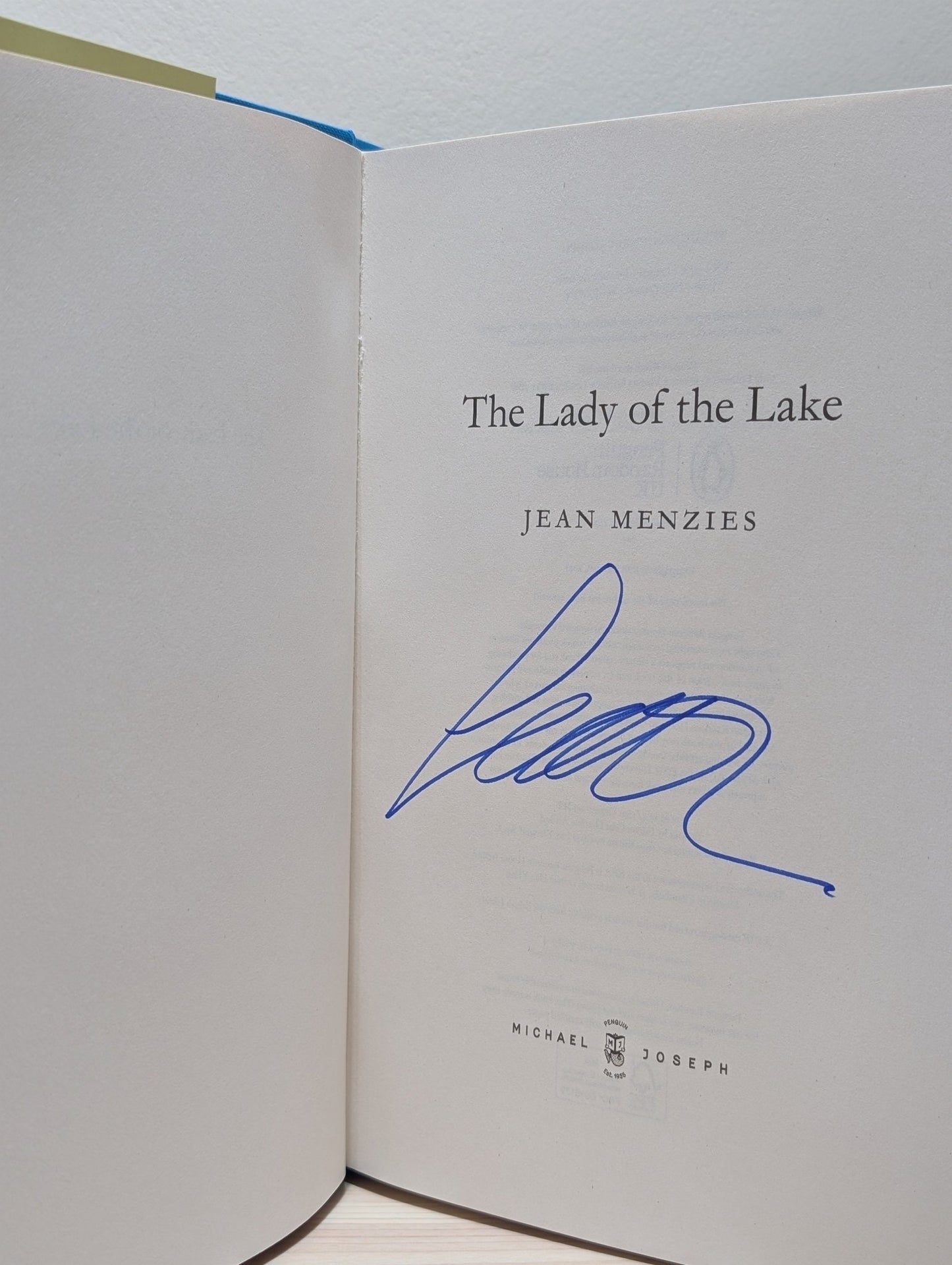 The Lady of the Lake by Jean Menzies (Signed First Edition) - Fialta Books
