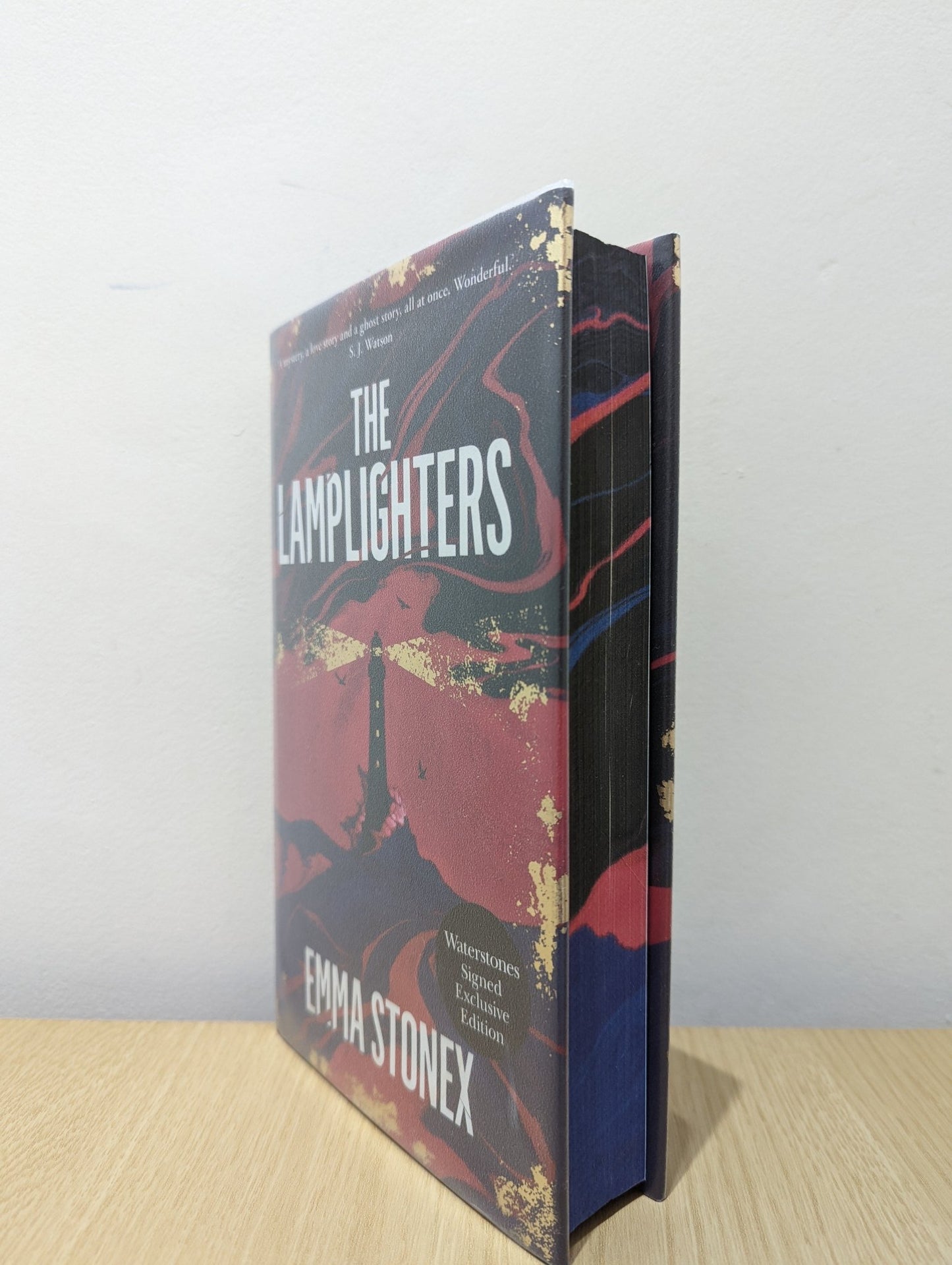 The Lamplighters by Emma Stonex (Signed First Edition with sprayed edges) - Fialta Books