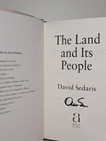 The Land and its People by David Sedaris (Signed First Edition) - Fialta Books