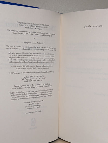 The Land in Winter by Andrew Miller (Signed) - Fialta Books