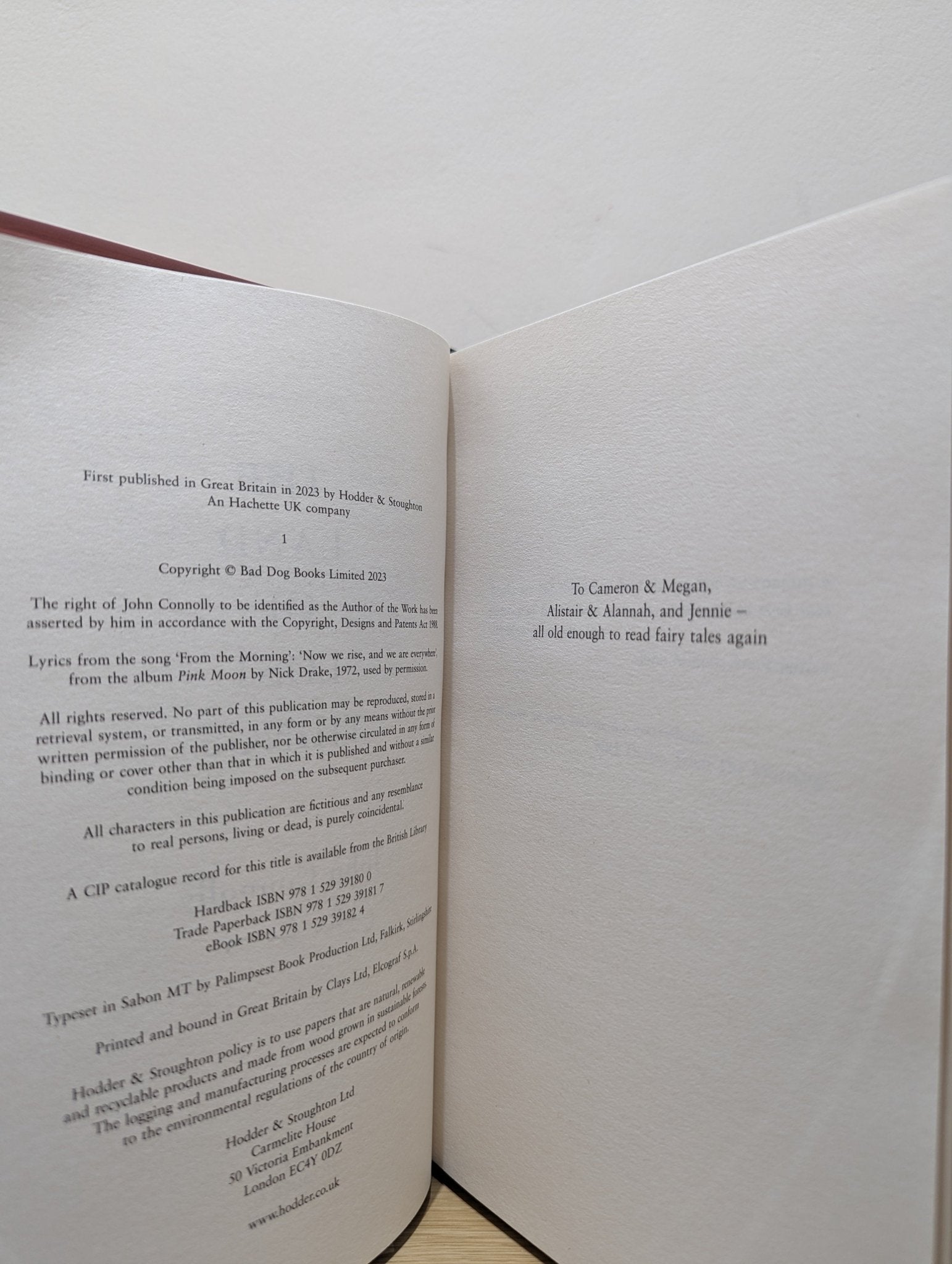 The Land of Lost Things by John Connolly (Signed First Edition with bookmark) - Fialta Books