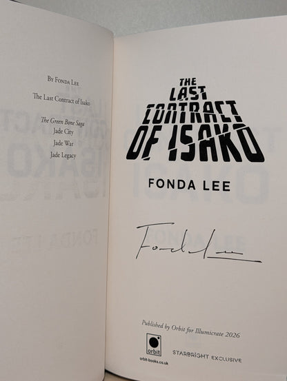 The Last Contract of Isako by Fonda Lee (Signed Special Edition with sprayed edges) - Fialta Books