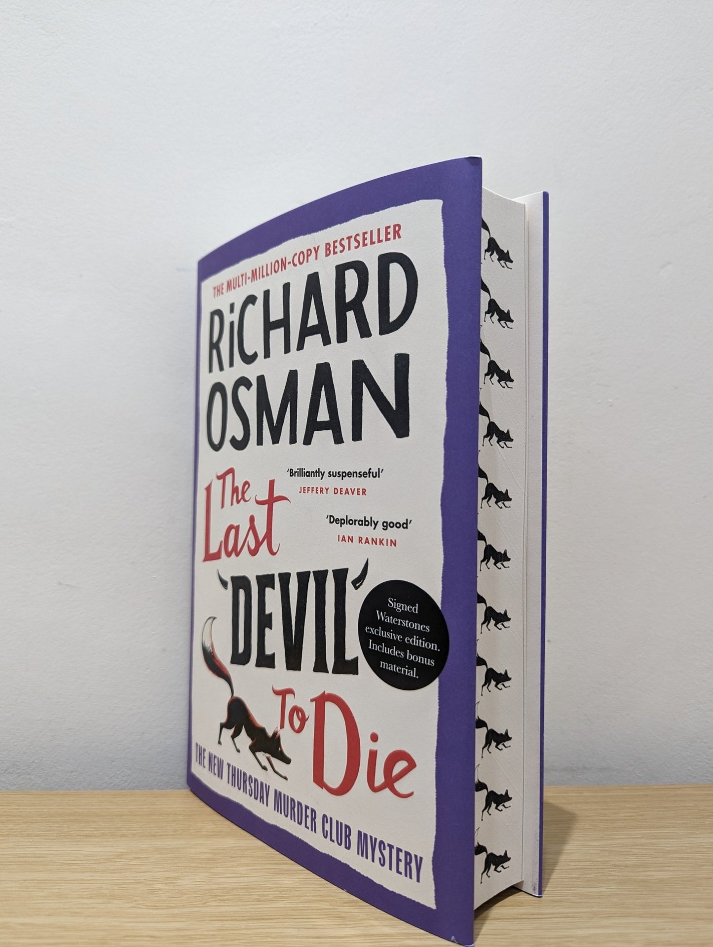 The Last Devil To Die by Richard Osman (Signed First Edition with sprayed edges) - Fialta Books