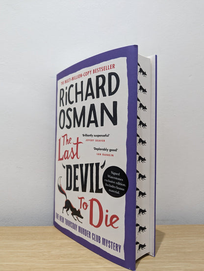 The Last Devil To Die by Richard Osman (Signed First Edition with sprayed edges) - Fialta Books