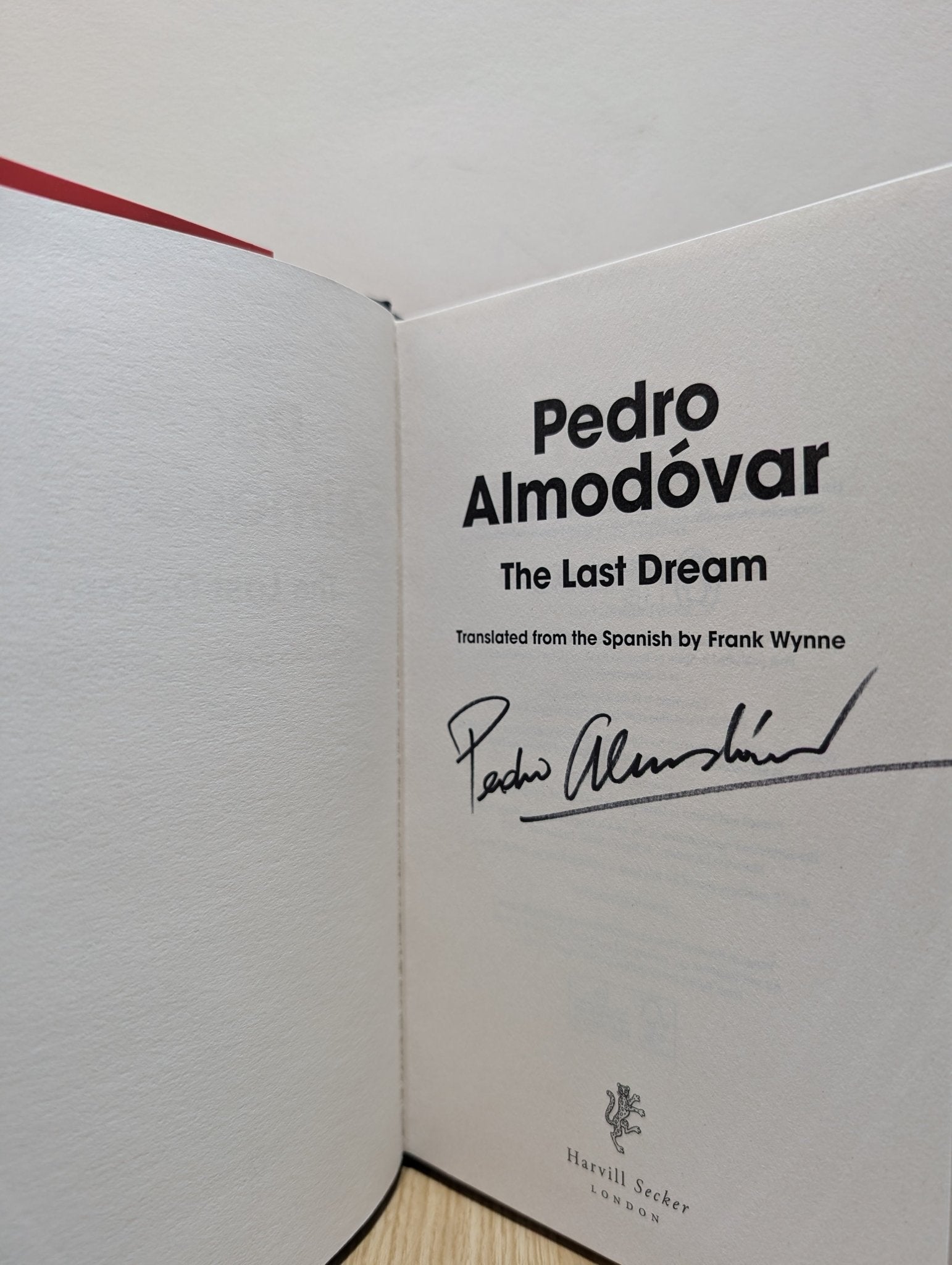 The Last Dream by Pedro Almodovar (Signed First Edition) - Fialta Books