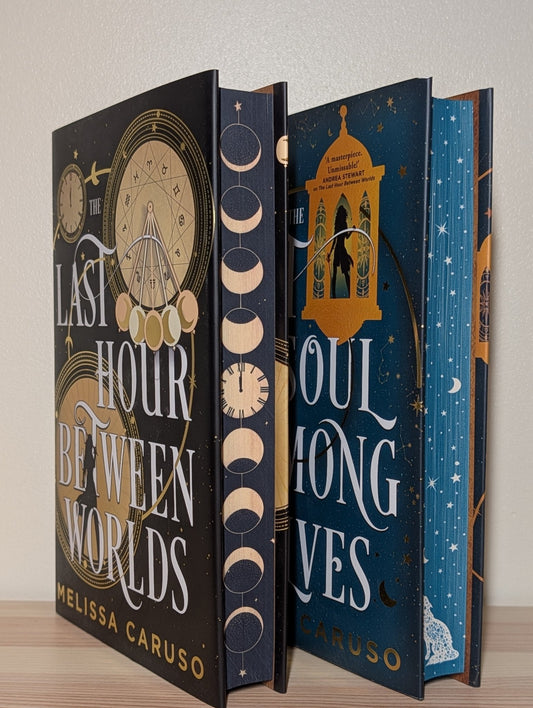 The Last Hour Between Worlds; The Last Soul Among Wolves by Melissa Caruso (First Edition with sprayed edges) - Fialta Books