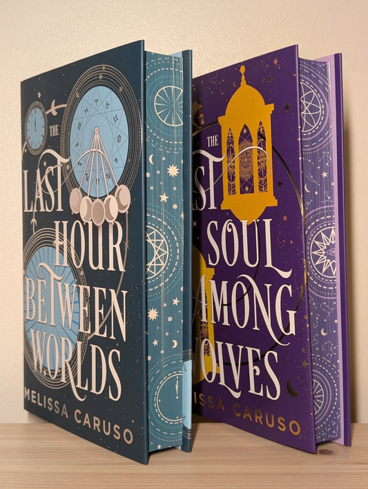 Last Hour Between Worlds; Last Soul Among Wolves by Melissa Caruso (Signed First Edition with sprayed edges) - Fialta Books