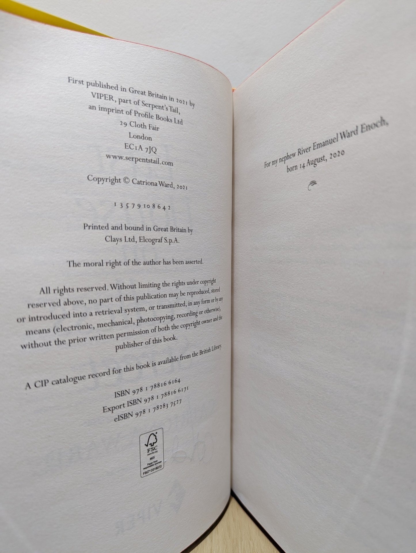 The Last House on Needless Street by Catriona Ward (Signed First Edition with sprayed edges) - Fialta Books