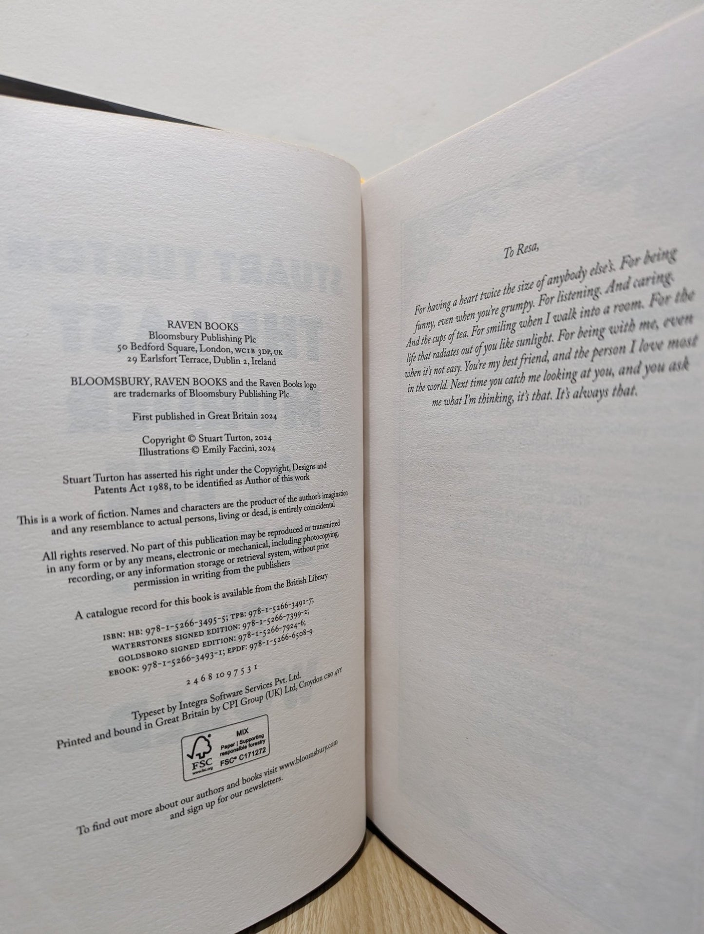 The Last Murder at the End of the World by Stuart Turton (Signed Numbered First Edition with sprayed edges) - Fialta Books