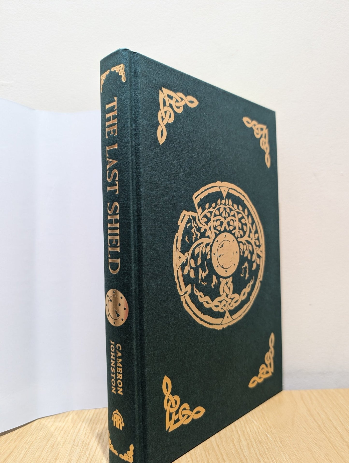 The Last Shield by Cameron Johnston (Signed First Edition with sprayed edges) - Fialta Books