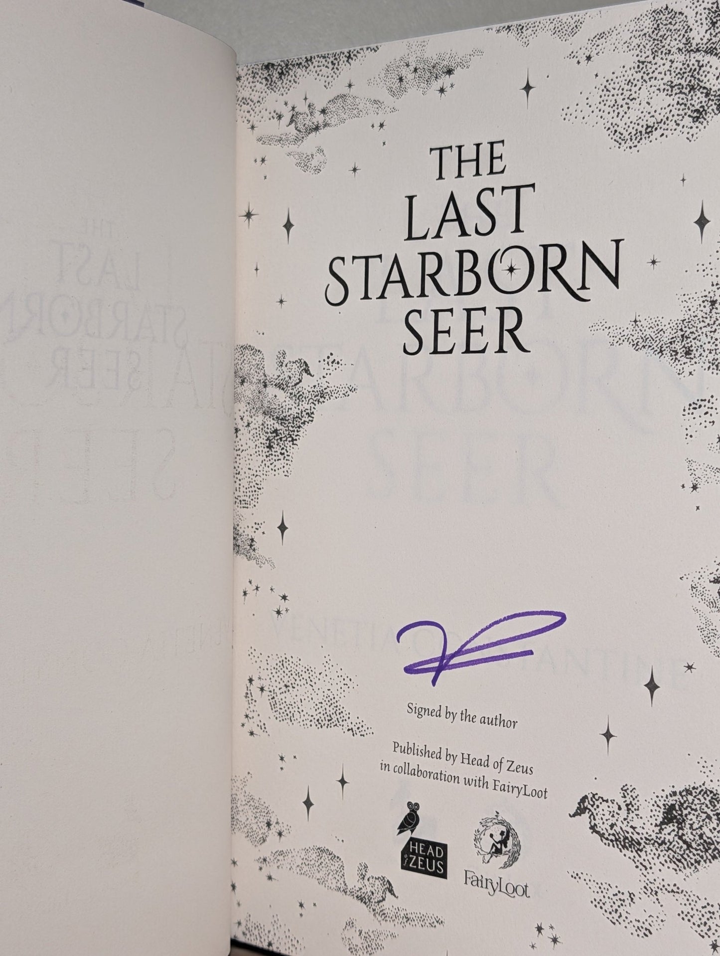 The Last Starborn Seer by Venetia Constantine (Signed Special Edition with sprayed edges) - Fialta Books