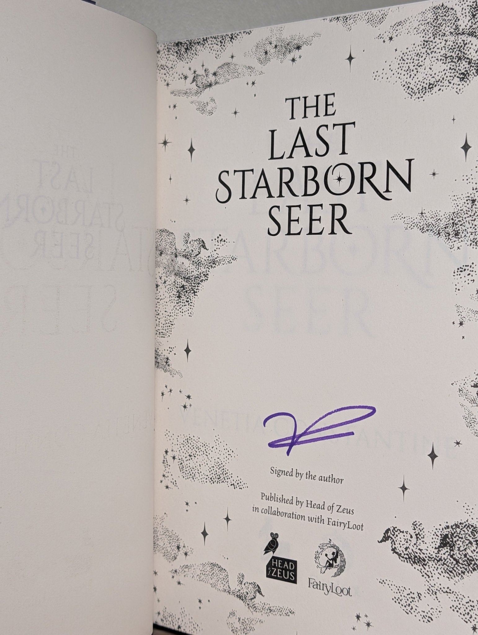 The Last Starborn Seer by Venetia Constantine (Signed Special Edition with sprayed edges) - Fialta Books