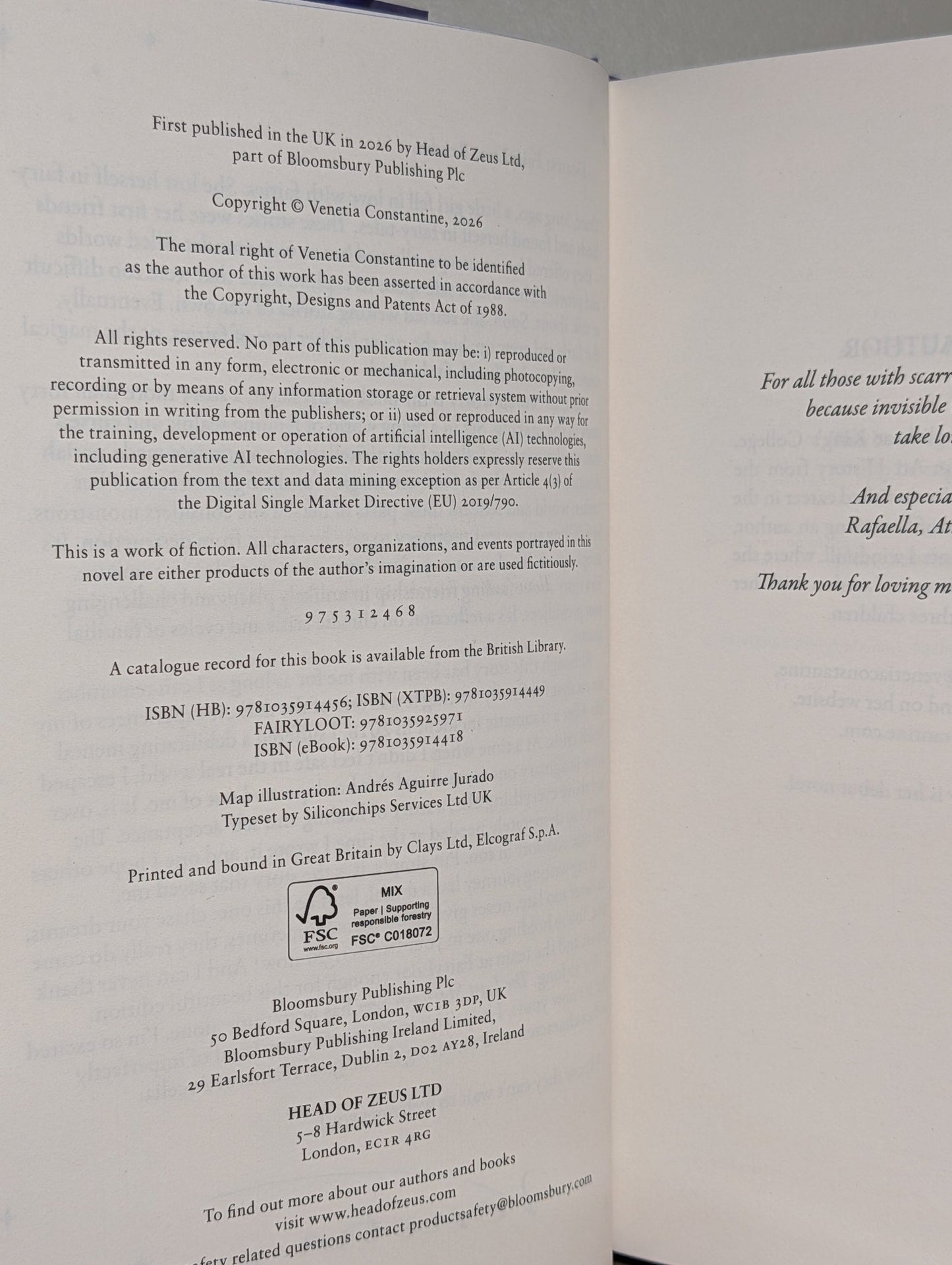 The Last Starborn Seer by Venetia Constantine (Signed Special Edition with sprayed edges) - Fialta Books