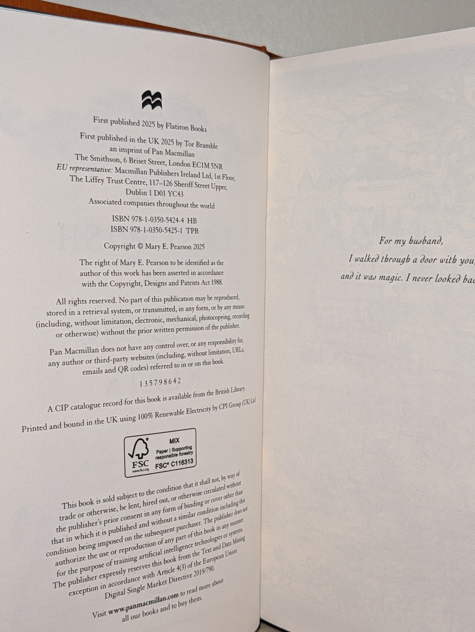 The Last Wish of Bristol Keats by Mary E. Pearson (Signed First Edition with sprayed edges) - Fialta Books