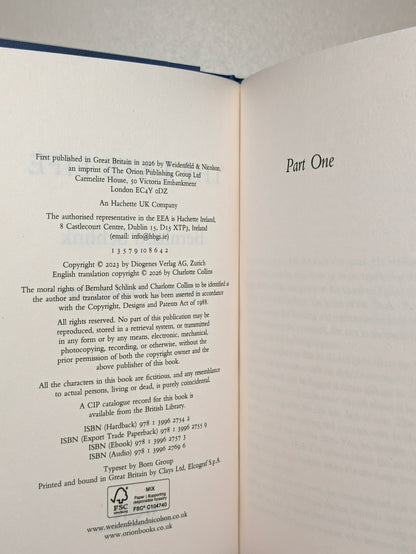 The Late Life by Bernhard Schlink (First Edition) - Fialta Books