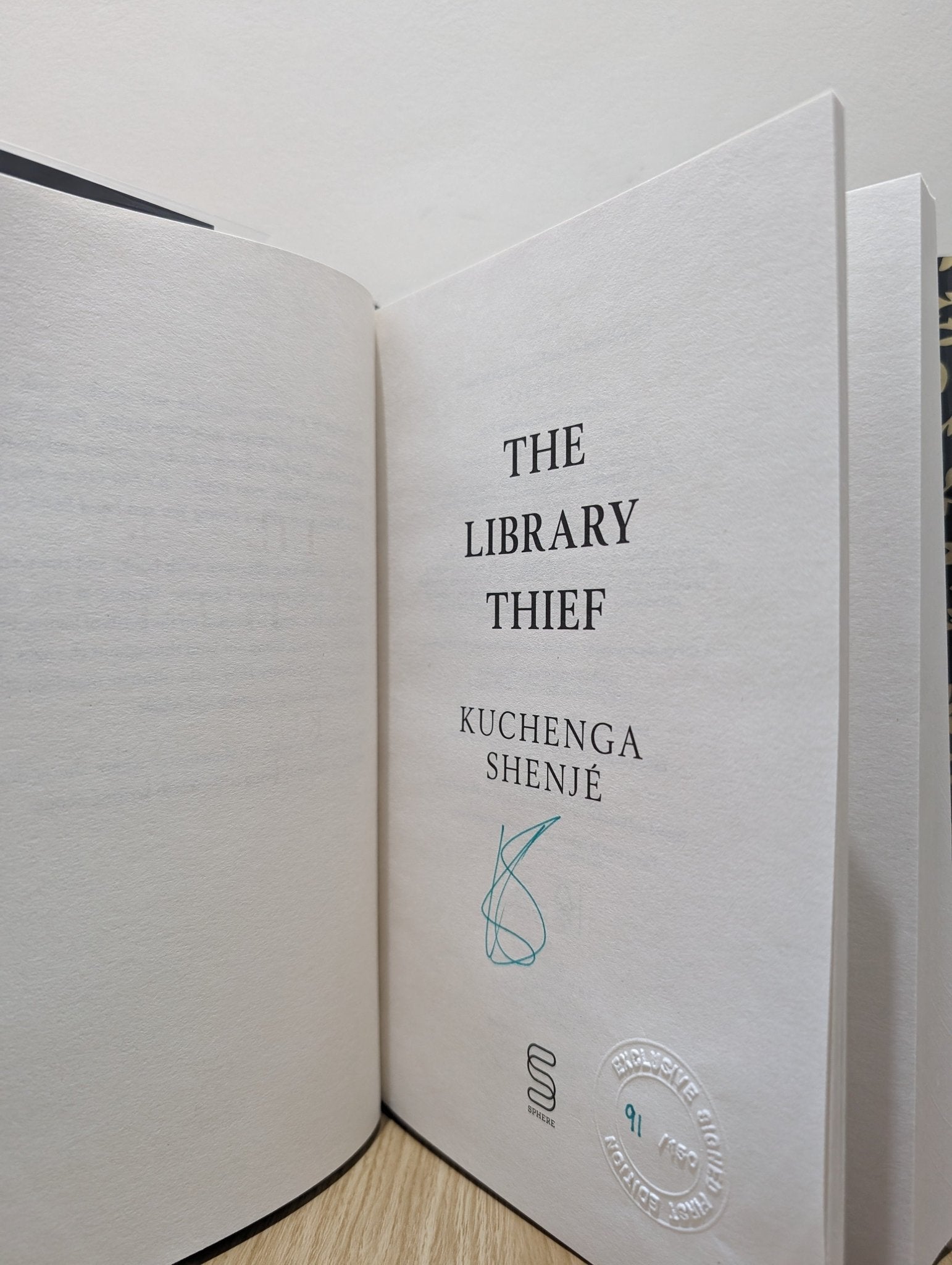 The Library Thief by Kuchenga Shenje (Signed First Edition) - Fialta Books