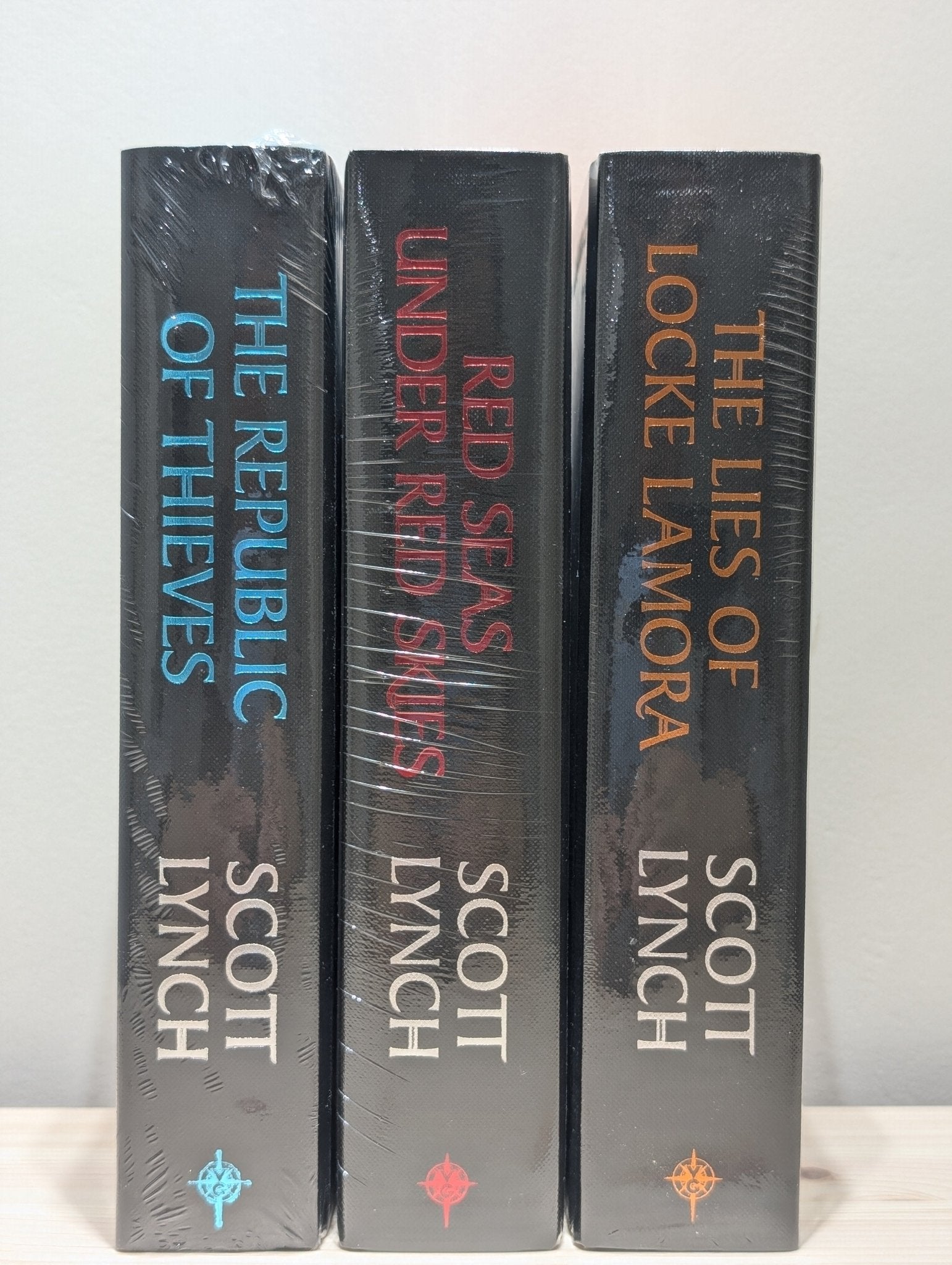 The Lies of Locke Lamora; Red Seas Under Red Skies; The Republic of Thieves by Scott Lynch (Signed Numbered Deluxe Edition) - Fialta Books