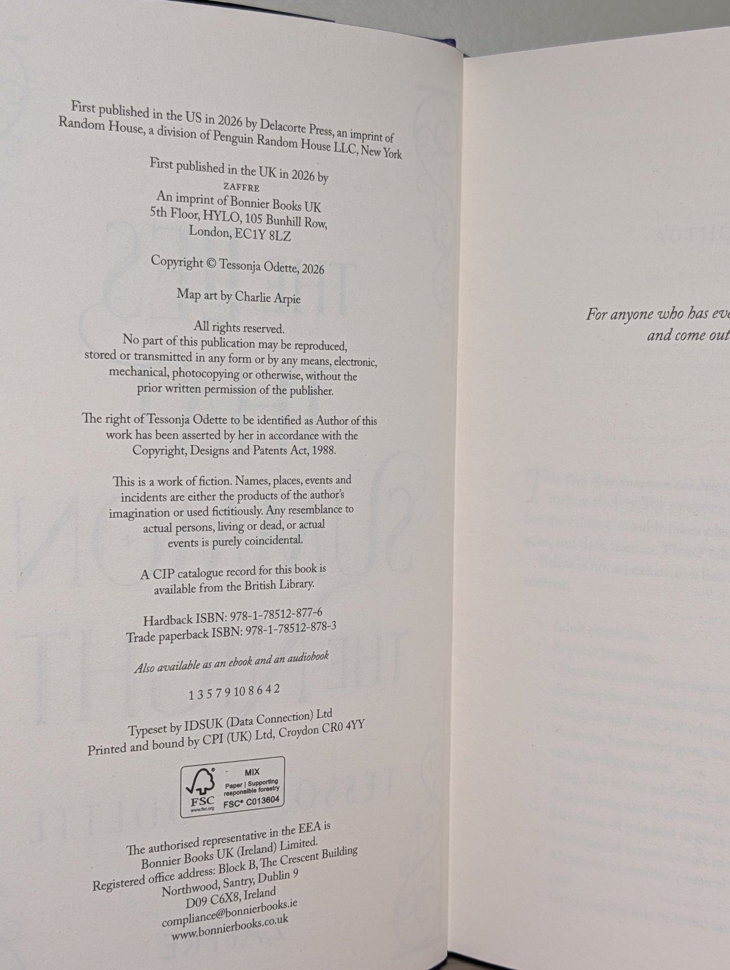 The Lies That Summon the Night by Tessonja Odette (Signed First Edition with sprayed edges) - Fialta Books