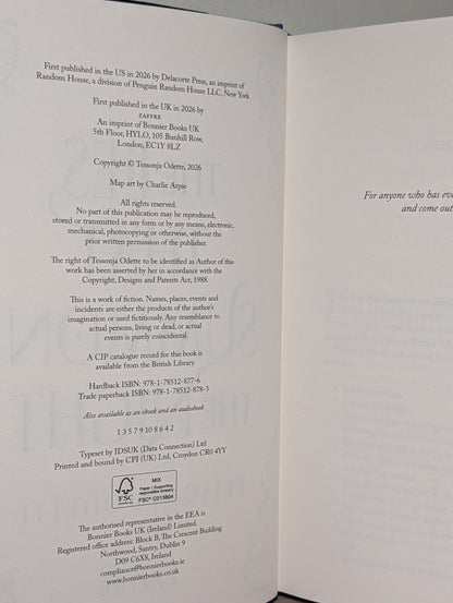 The Lies That Summon the Night by Tessonja Odette (Signed First Edition with sprayed edges) - Fialta Books