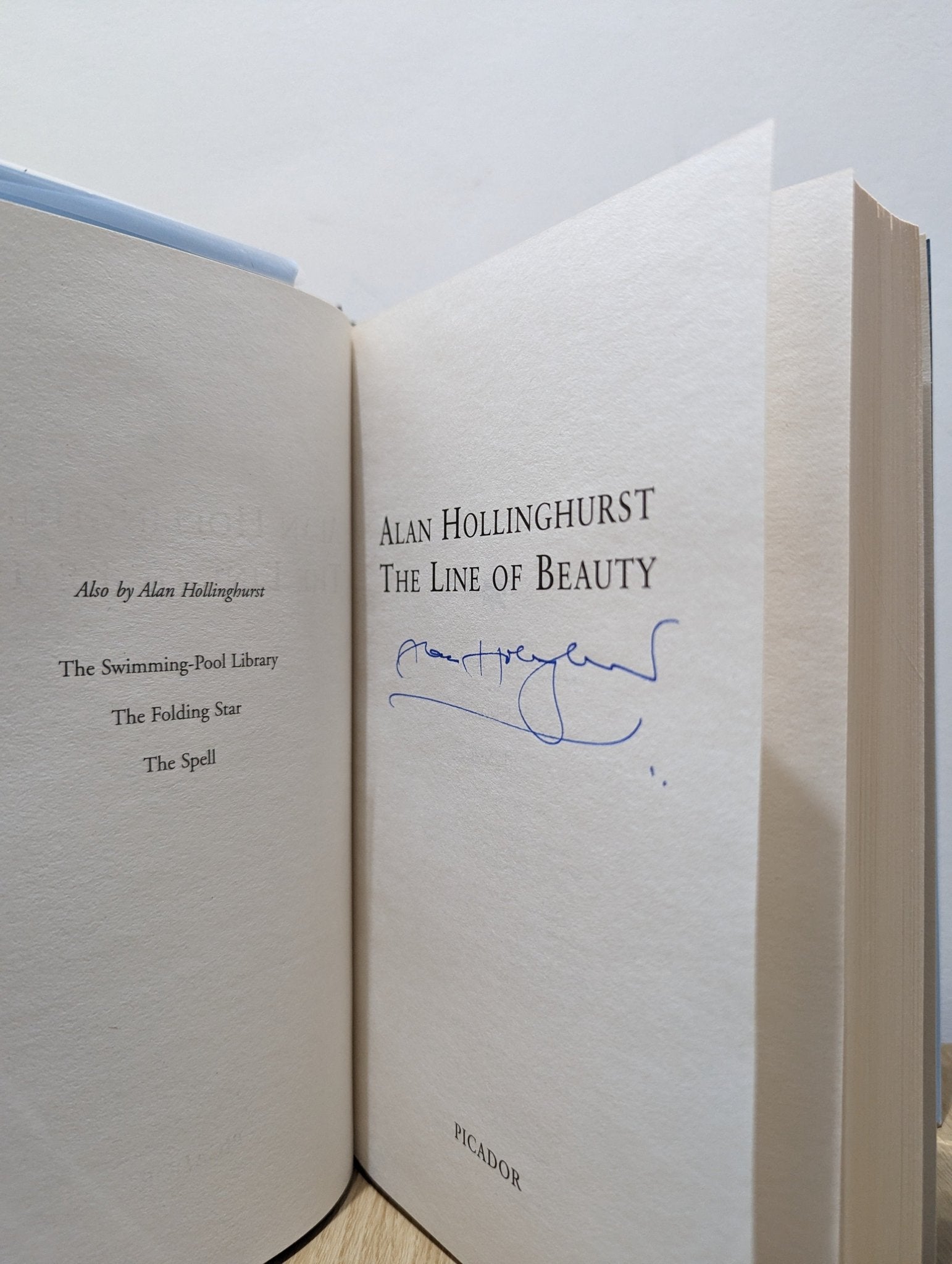 The Line of Beauty by Alan Hollinghurst (Signed First Edition) - Fialta Books