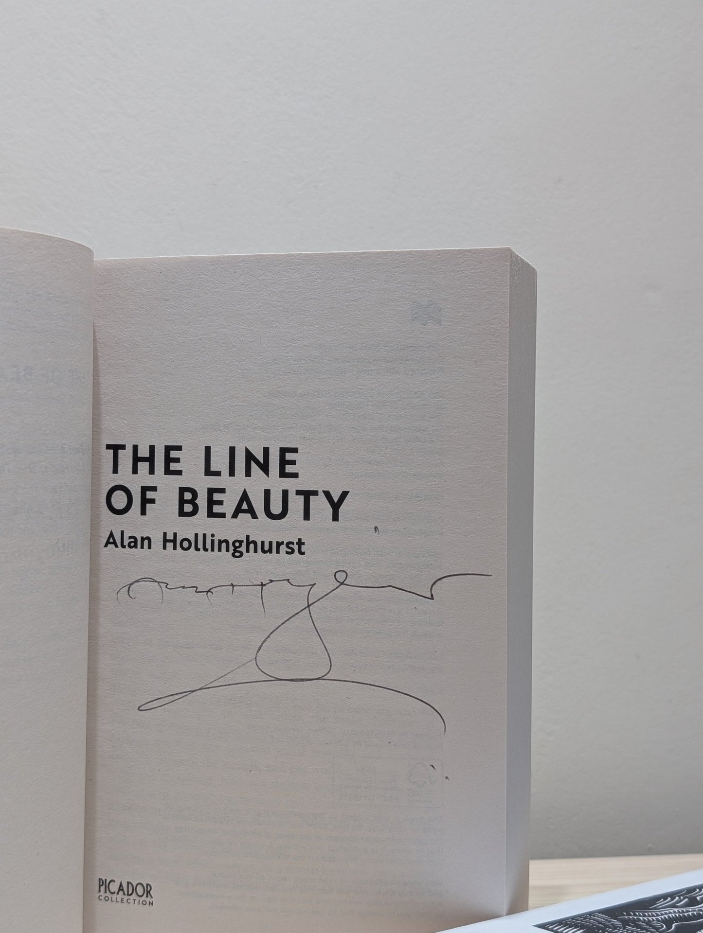 The Line of Beauty by Alan Hollinghurst (Signed Paperback Edition) - Fialta Books