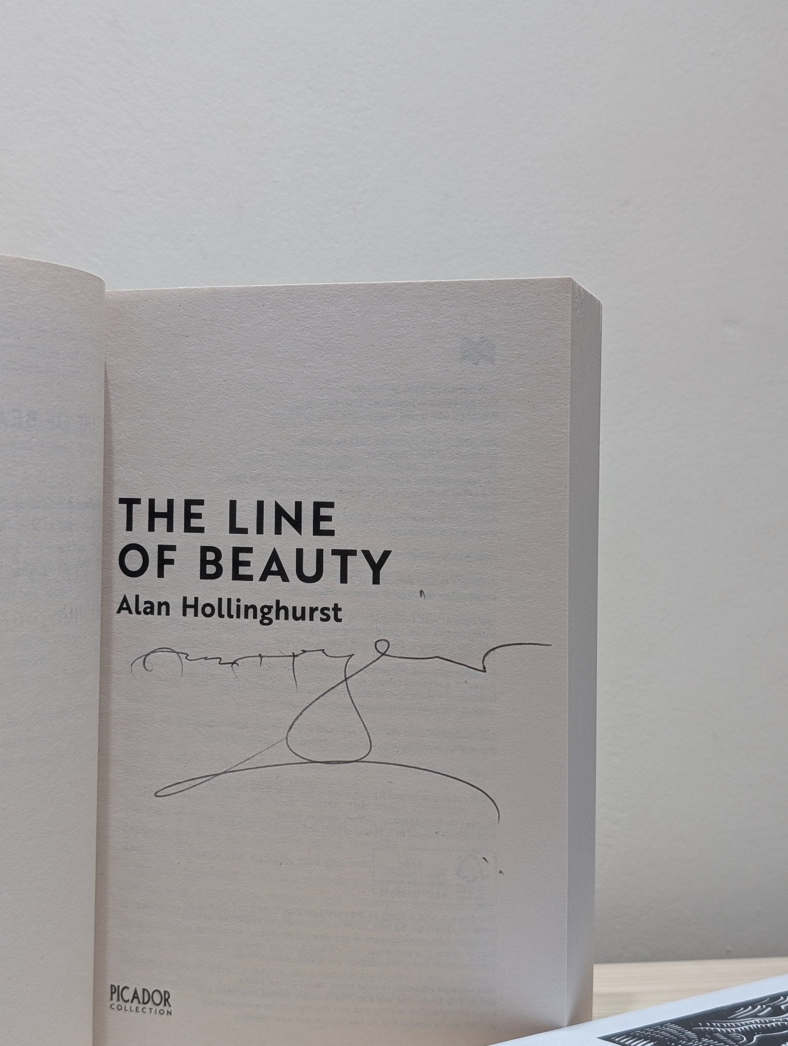 The Line of Beauty by Alan Hollinghurst (Signed Paperback Edition) - Fialta Books