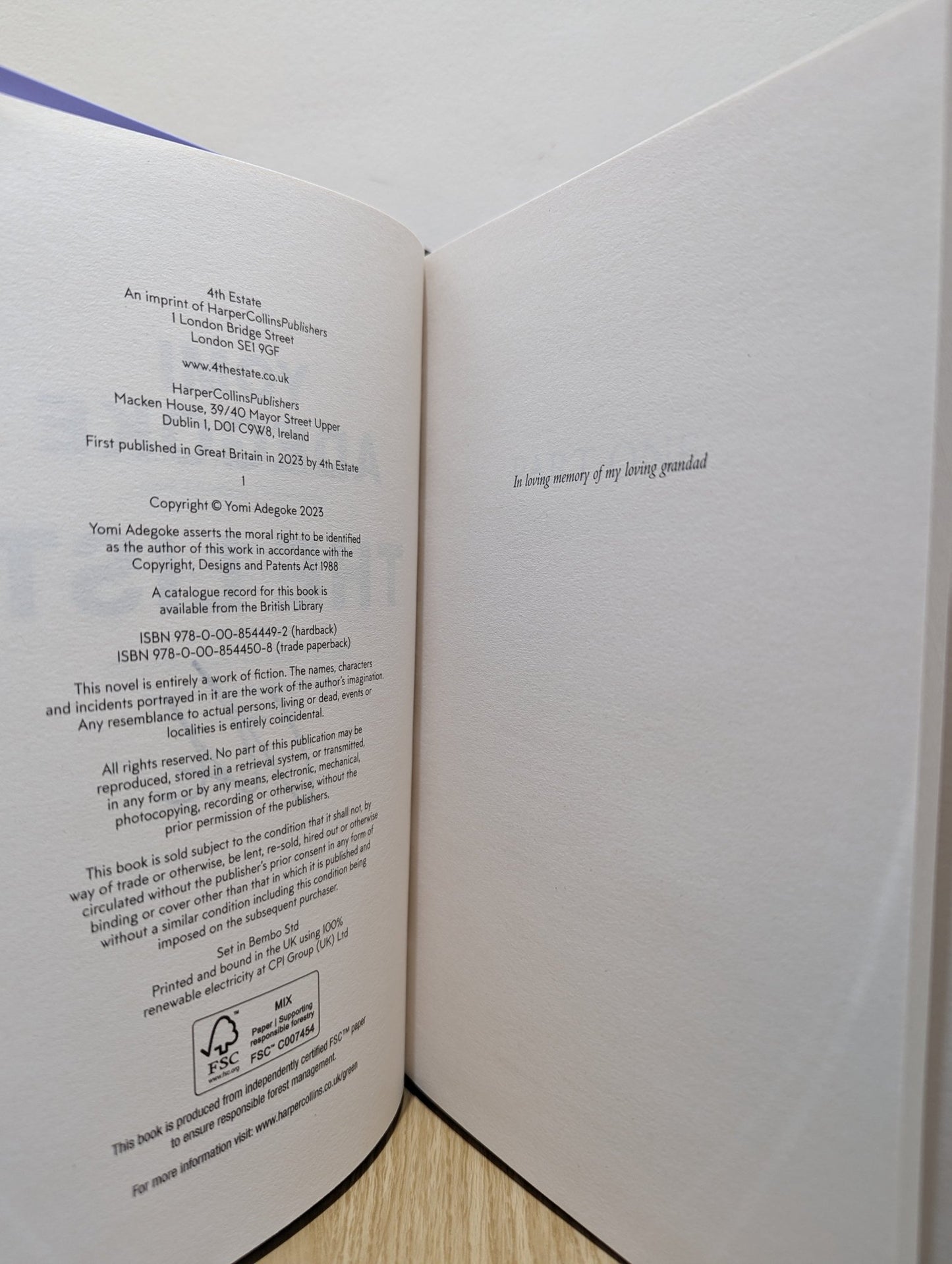 The List by Yomi Adegoke (Signed First Edition) - Fialta Books