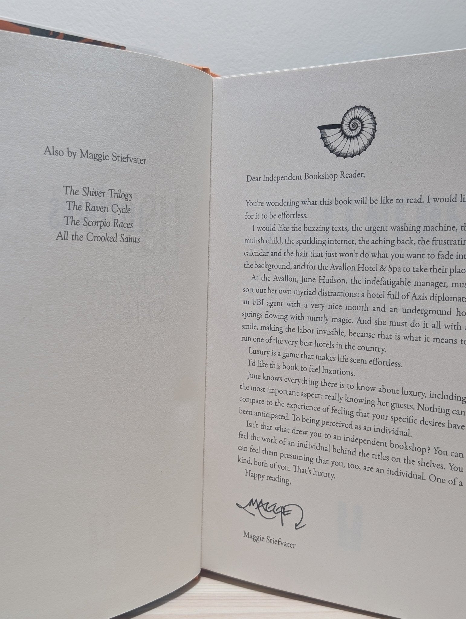 The Listeners by Maggie Stiefvater (Signed First Edition with limited print) - Fialta Books