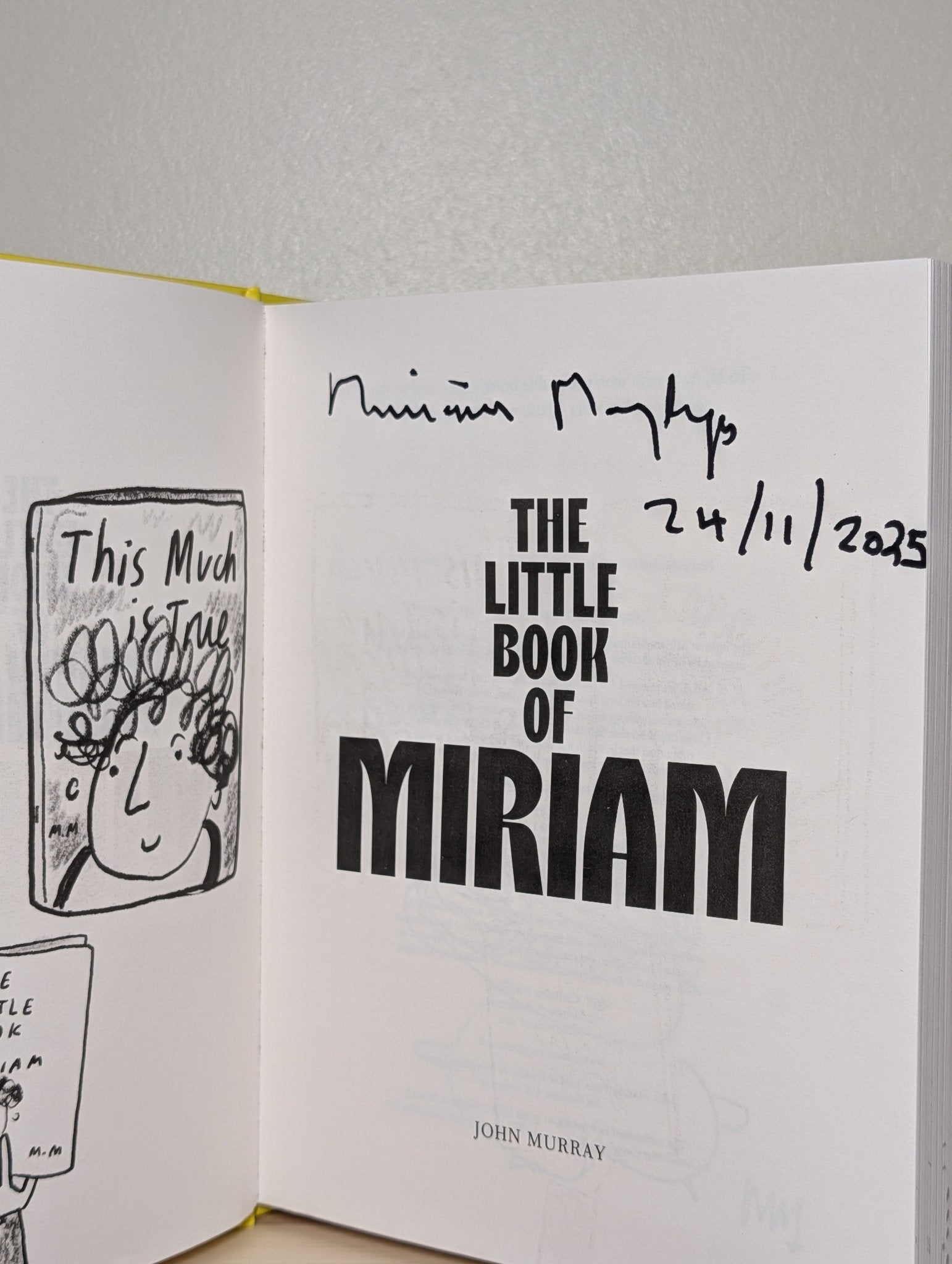 The Little Book of Miriam by Miriam Margolyes (Signed Dated First Edition) - Fialta Books